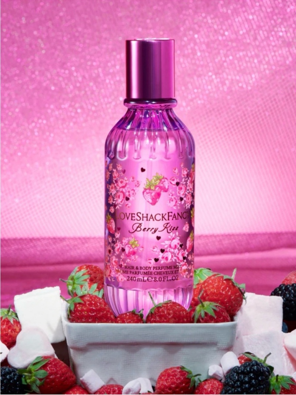 LoveShackFancy Berry Kiss Hair and Body EMPTY 3oz/90ml - Picture 2 of 3